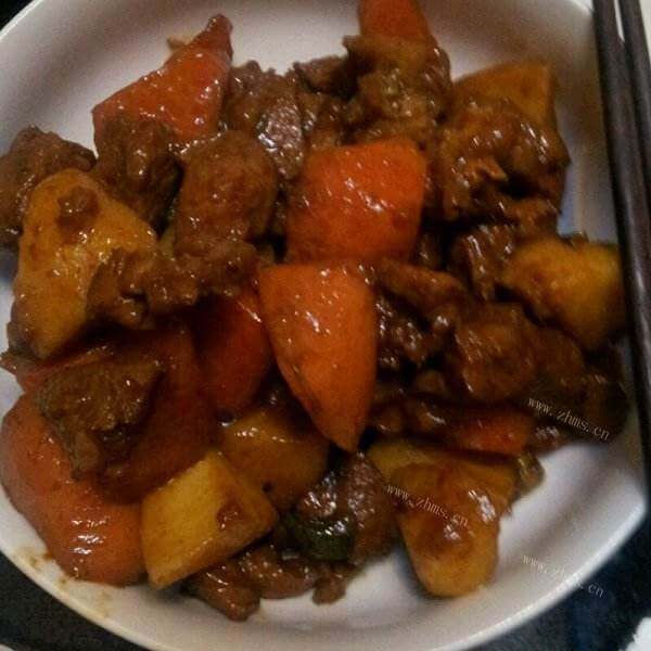美味的栗子烧羊肉
