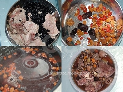 营养的龙骨炖黑豆做法图解1)