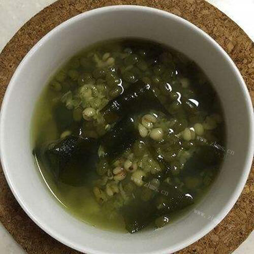 美味的海带绿豆薏米糖水