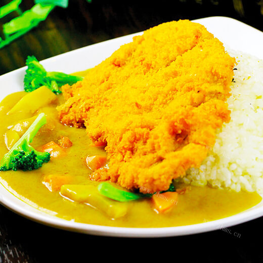 美味的黑胡椒猪排饭