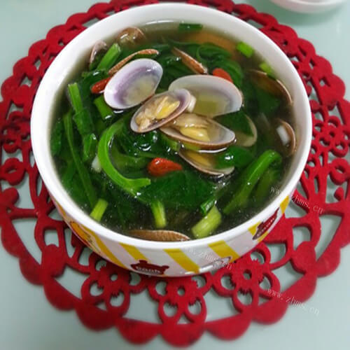 鲜美豌豆苗花甲汤
