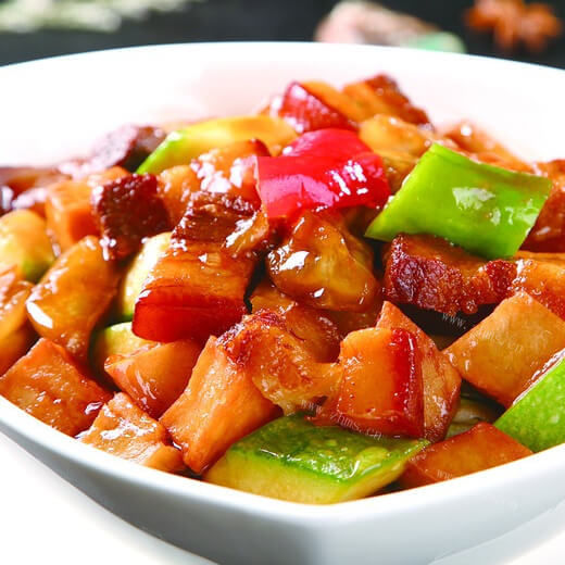 美味的干锅土豆茄子块