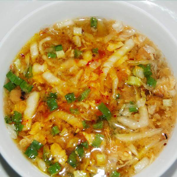 美味的酸辣鸡蛋