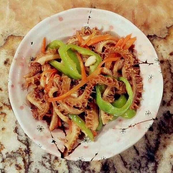 美味可口的清炒牛百叶