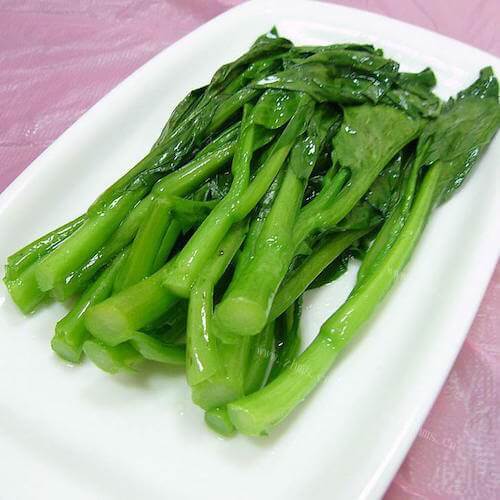 可口的蒸青菜