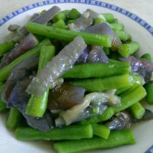 好吃的四季豆煮茄子