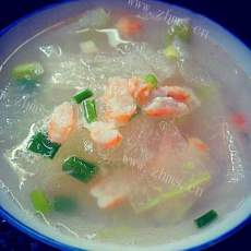 美味的丝瓜虾米汤