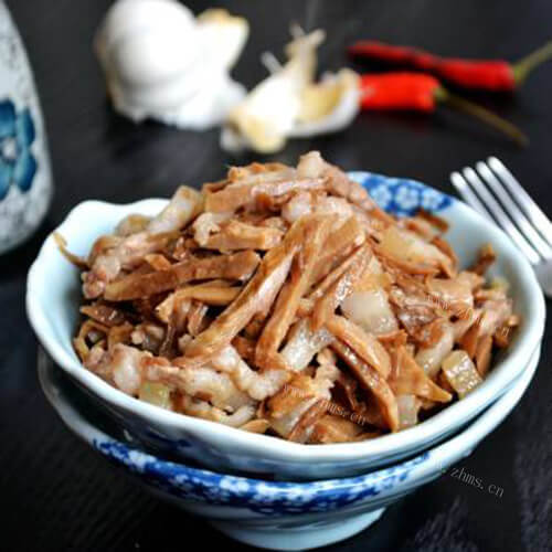 肉丝炒黑笋