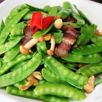 家常香菇荷兰豆