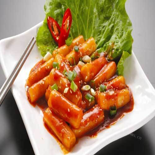 美味的泡菜炒年糕