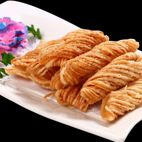 酥脆的炸馓子