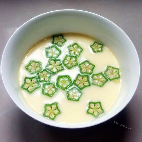 美味的秋葵炖蛋