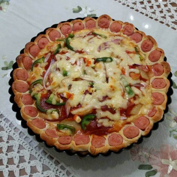美味的香酥土司披萨
