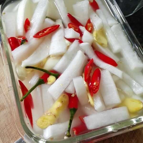 美味的韩式白泡菜