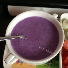 香甜紫薯牛奶米糊