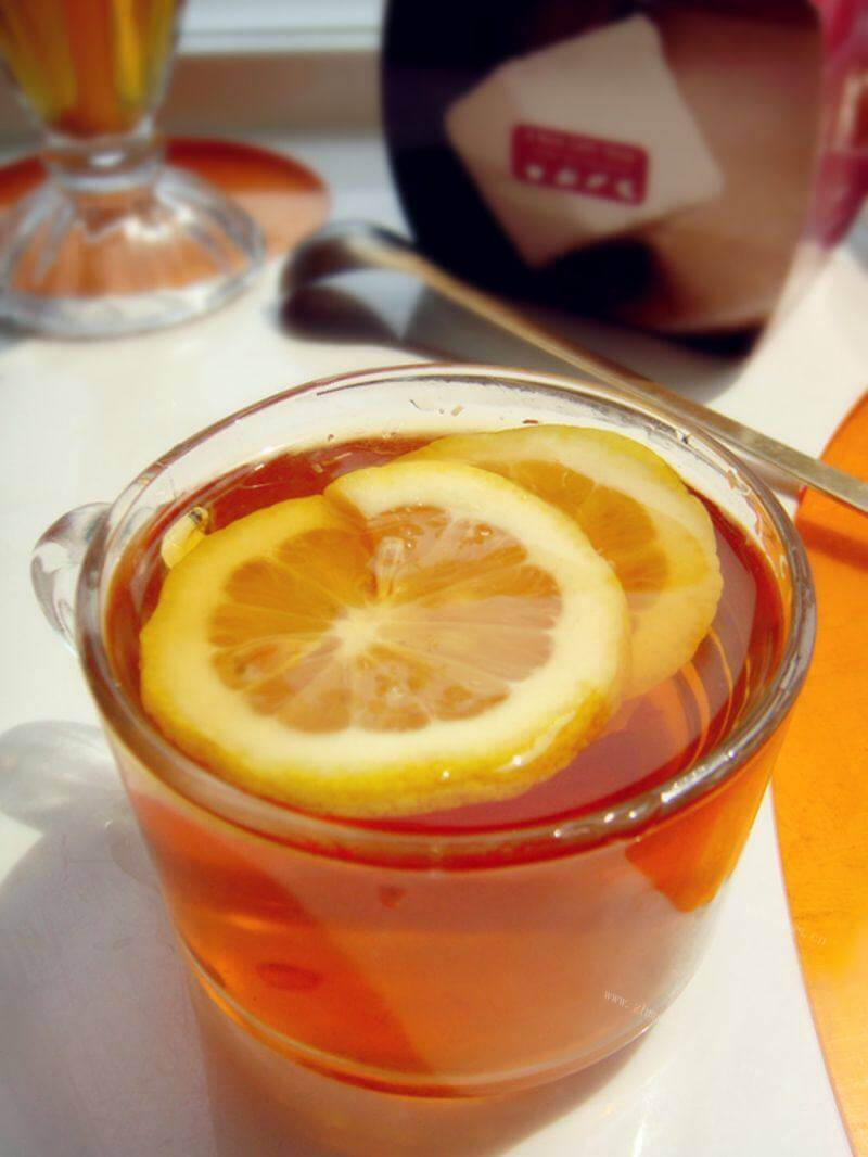 解热的红茶柠檬水做法图解9)