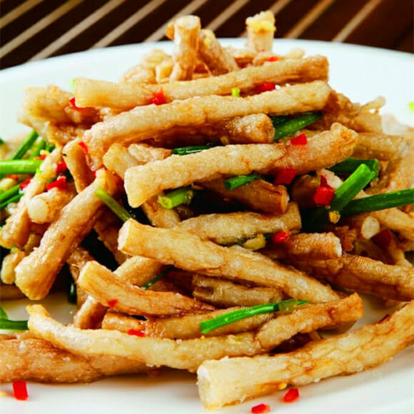 好吃的鹅肝酱焗茶树菇