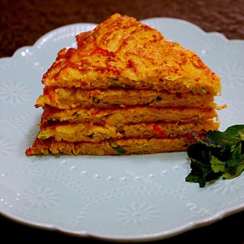 美味香辣韭菜土豆饼
