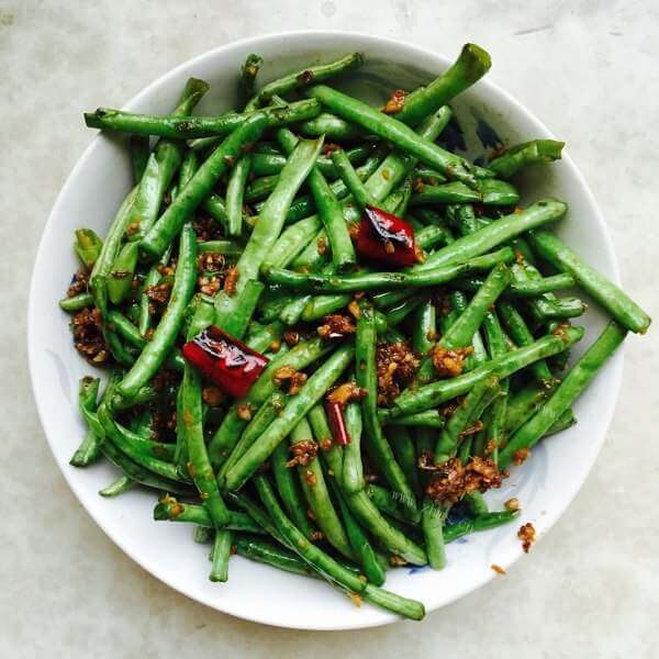 美味的非油炸版干煸豆角