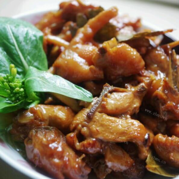 美味的红烧鸡胸脯
