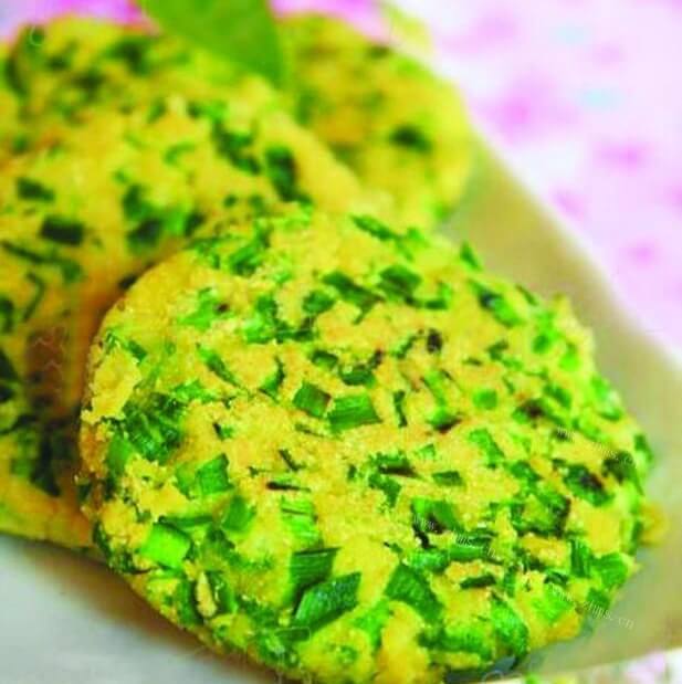 营养鸡蛋青菜豆渣饼