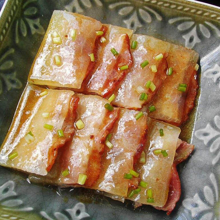 美味的培根冬瓜夹