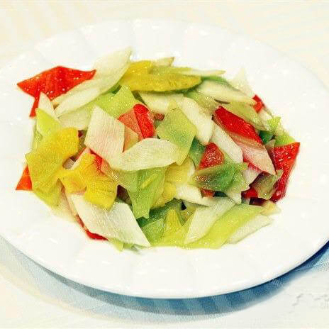 美味的菠萝炒山药