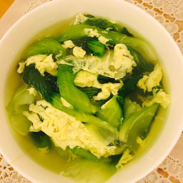 营养的青菜蛋羹