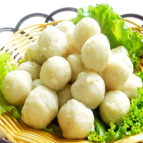 美味的番茄海带鸡肉丸