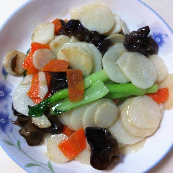 喷香的山药肉片