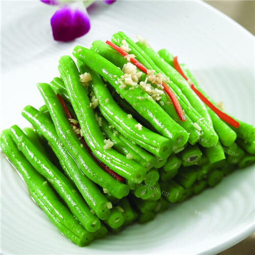 自制蒜香梅豆角