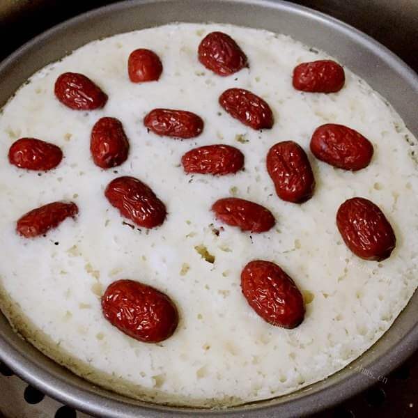 美味的红枣大米糕