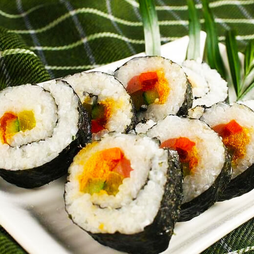 美味的紫菜招牌寿司