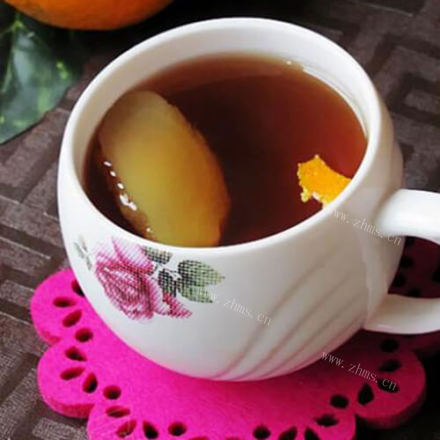 美味的生姜橘皮茶