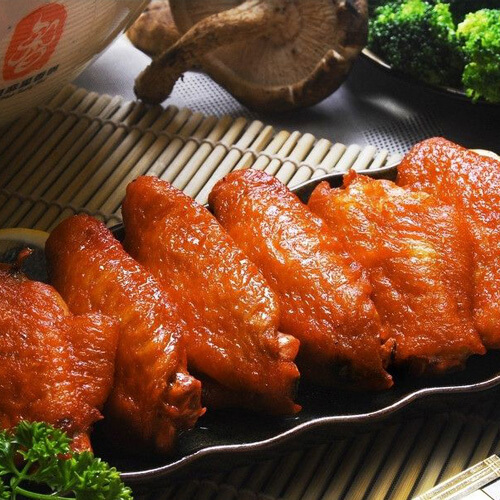 美味的时蔬酿翅中
