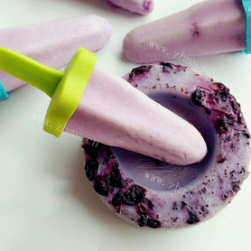 好吃的蓝莓酸奶冰棍