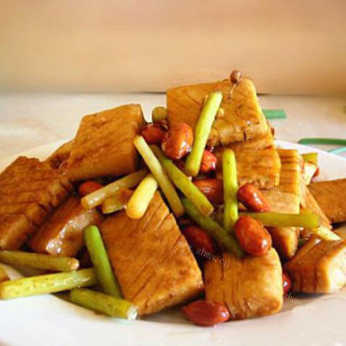 好吃的小葱辣炒豆腐干