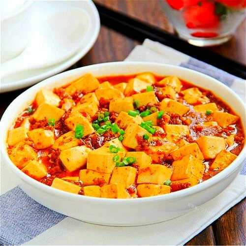 家常肉末煮豆腐