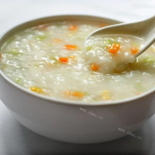 好吃的什锦蔬菜肉末粥