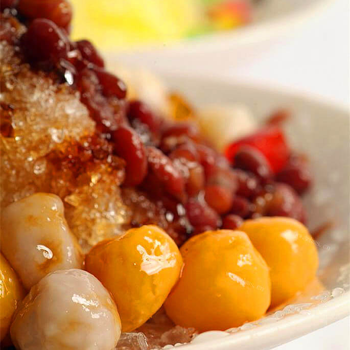 香浓的红豆水晶汤圆