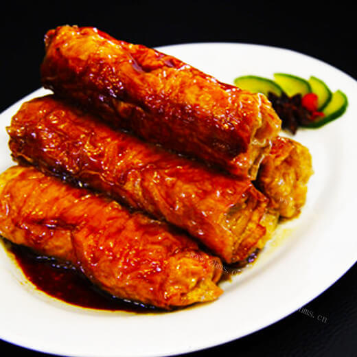 特制熏制干豆腐肉卷
