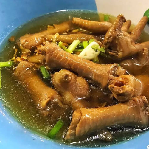 香喷喷的板栗鸡爪汤