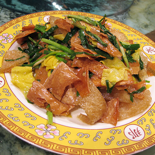 好吃的炒烧饼