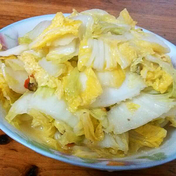 美味的爆炒大白菜