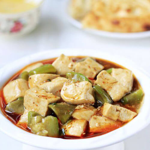 家常丝瓜烧豆腐