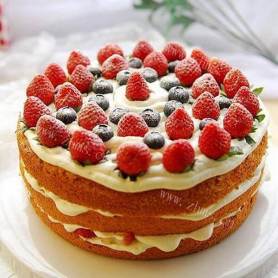 好吃的双莓小蛋糕