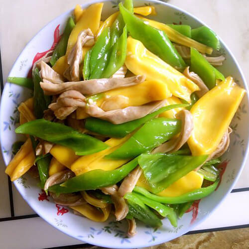 香甜的菠萝蜜炒肉