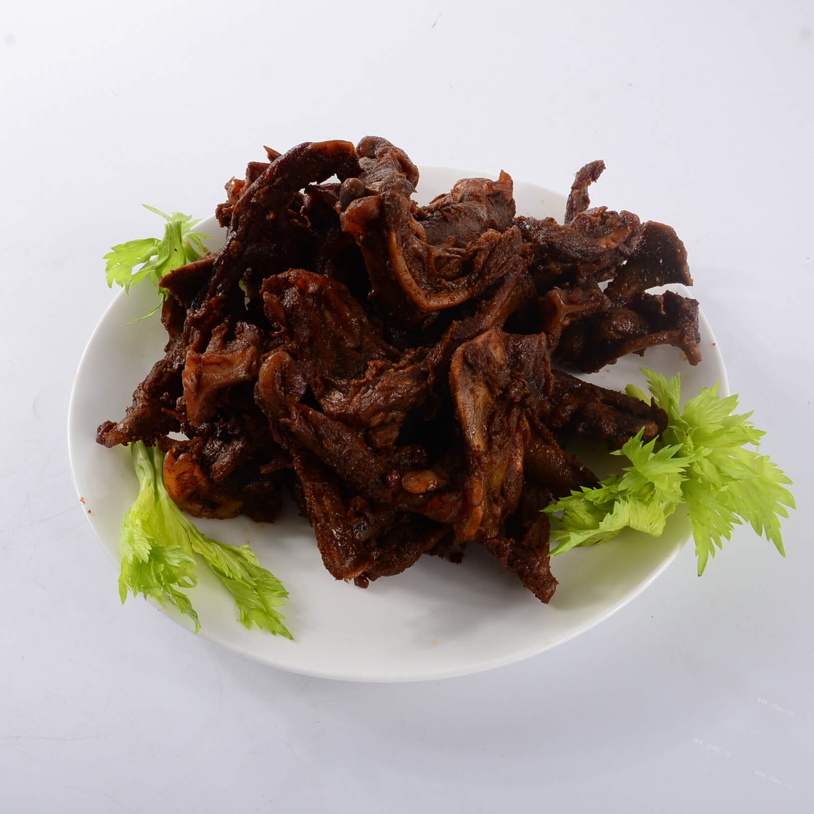 美味的干煸烤鸭架