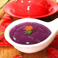 好吃的紫薯米糊