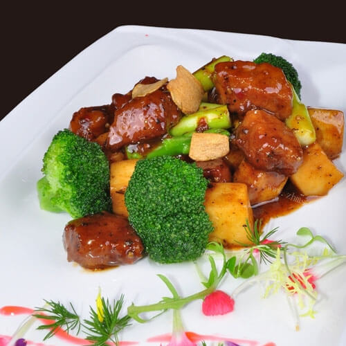 爆香的蒜香酱肉